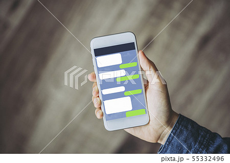 スマートフォン・トーク・アプリ 55332496