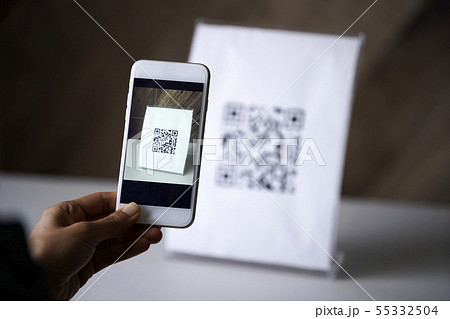 QRコード・スマートフォン 55332504