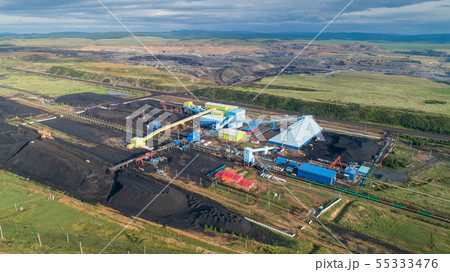 factory coal mining above aerial export industry 55333476