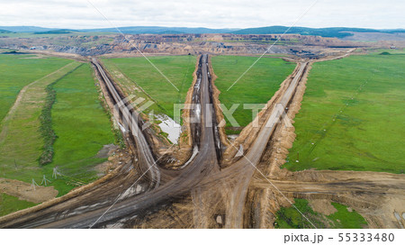 coal mining open pit mine aerial black 55333480