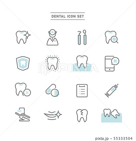 DENTAL ICON SET DENTAL ICON SET 55333504