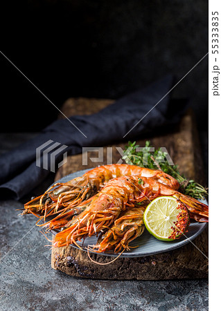 Fresh Tiger Prawns 55333835