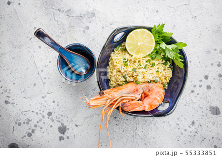 A bowl of Chinese noodles 55333851