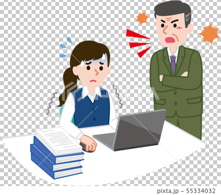 パワハラ　上司と部下 55334032