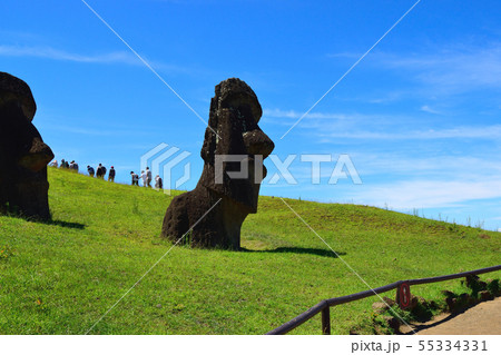 モアイの製造工場　ラノ・ララク山 55334331
