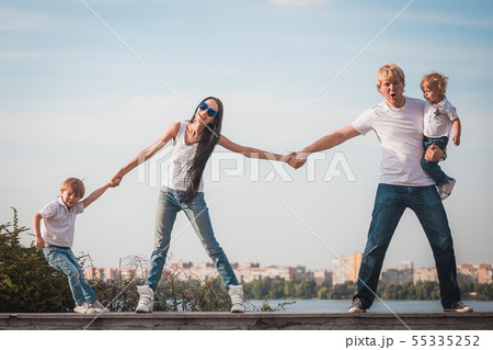 Portrait of happy family together  55335252