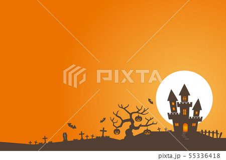 ハロウィン 背景のイラスト素材
