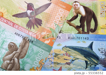 Costa Rican Colones, a business background Costa Rican Colones, a business background 55336552