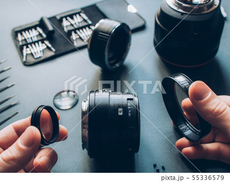 electronic device maintenance photo camera lens 55336579