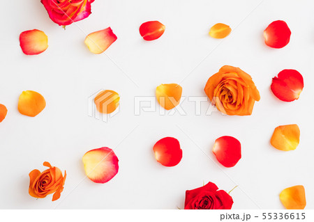 floral pattern abstract background red orange rose floral pattern abstract background red orange rose 55336615