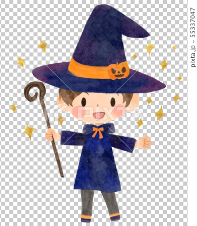ハロウィン 魔法使い 子供 キラキラ ハロウィン 魔法使い 子供 キラキラ 55337047
