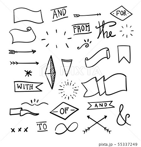 Set Of Decorative Calligraphic Elements. 55337249