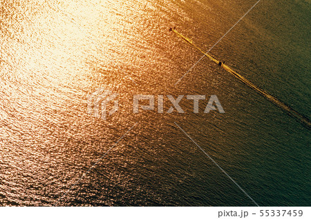 Above view is a fascinating view of the calm sea Above view is a fascinating view of the calm sea 55337459