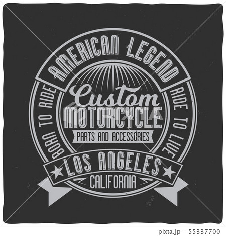 Vintage label design with lettering composition 55337700