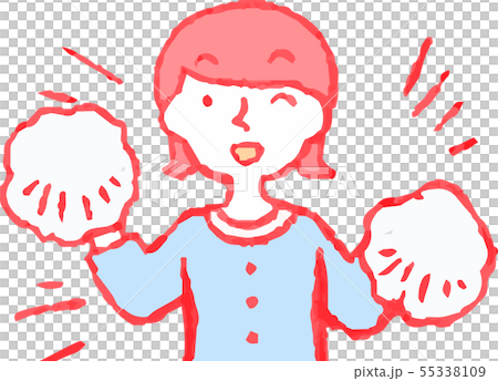 婦女媽媽主婦上身姿勢表情 婦女媽媽主婦上身姿勢表情 55338109