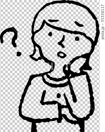 婦女媽媽主婦上身姿勢表情 55338117