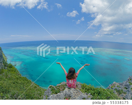 沖縄 宮古島 下地島 離島 ハイビスカス 絶景 写真素材 沖縄 宮古島 下地島 離島 ハイビスカス 絶景 写真素材 55338175