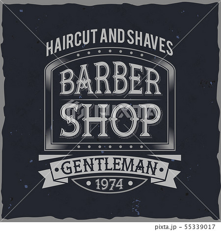 Vintage label design with lettering composition Vintage label design with lettering composition 55339017