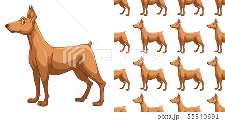 Seamless and isolated animal pattern cartoon Seamless and isolated animal pattern cartoon 55340691