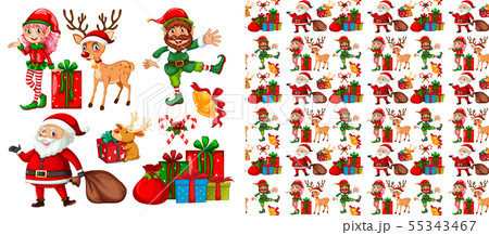 Seamless pattern for wallpaper, wrapping isolated 55343467
