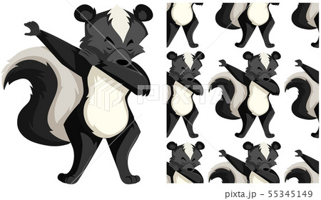 Seamless pattern and single object isolated on Seamless pattern and single object isolated on 55345149