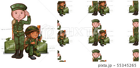 Seamless design pattern isolated on white 55345265