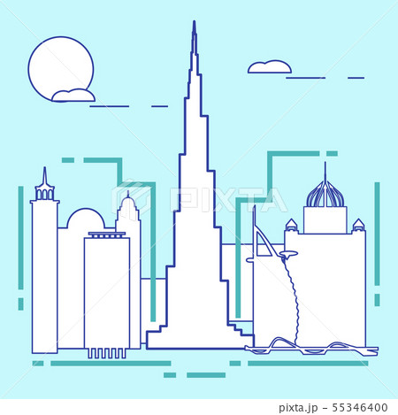 Building and skyscrapers City view. Architecture. 55346400