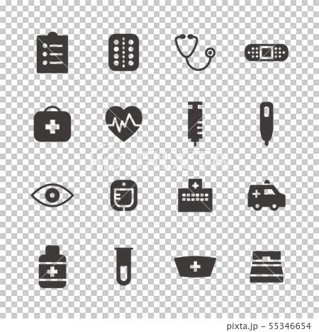 Hospital icon Hospital icon 55346654