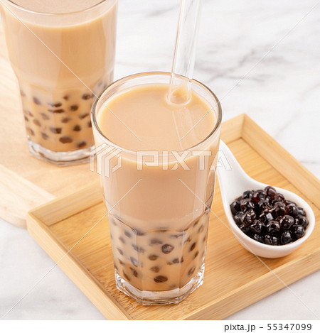 タピオカミルクティー 台湾 飲み物 タピオカ 55347099