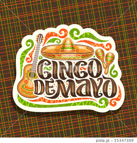 Vector logo for Cinco de Mayo holiday 55347309