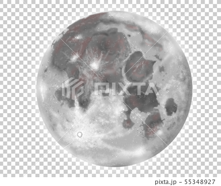 Real Moon Only Stock Illustration
