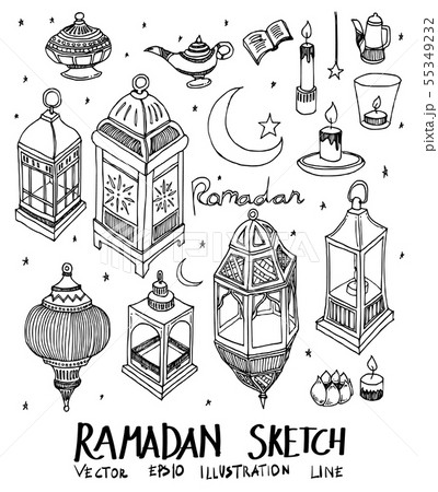 Buy 54 Ramadan Sketch Art AI JPG PNG and Svg Digital Download Online in  India  Etsy