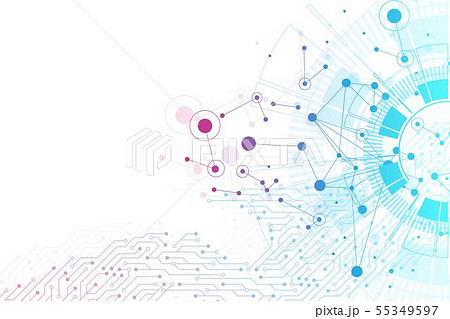 Computer motherboard vector background with circuit board electronic elements. Electronic texture Computer motherboard vector background with circuit board electronic elements. Electronic texture 55349597