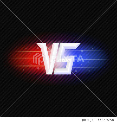 Versus icon with flares Versus icon with flares 55349750