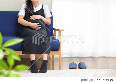 陣痛　妊婦2 55349939