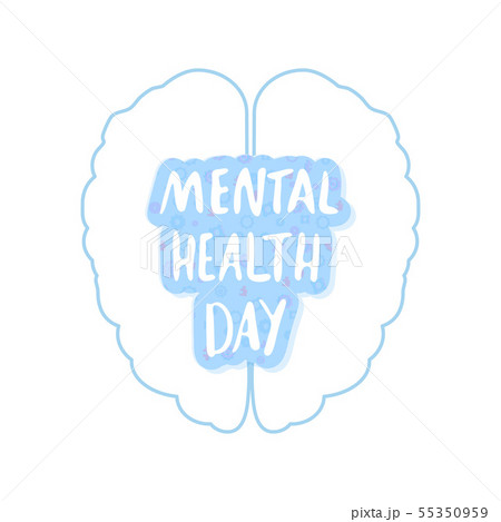 Mental Health Day. Vector illustration. Mental Health Day. Vector illustration. 55350959
