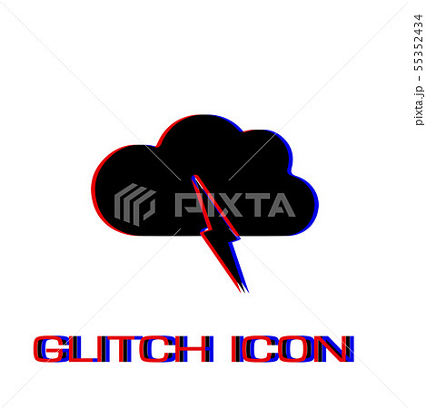 Storm icon flat Storm icon flat 55352434