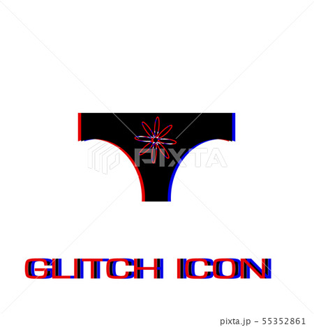 Women panties icon flat. 55352861