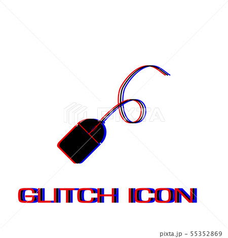 Computer mouse icon flat. 55352869