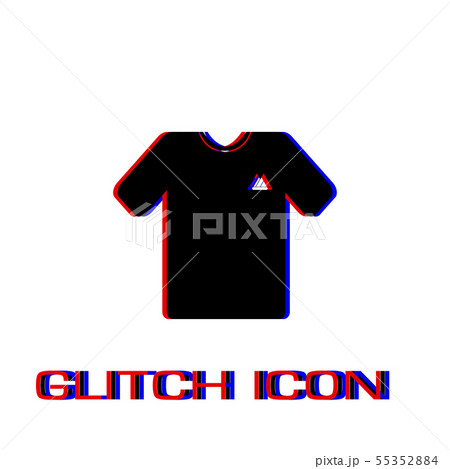 T-shirt icon flat. T-shirt icon flat. 55352884