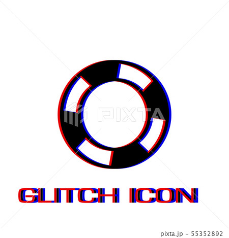 Lifebuoys icon flat. Lifebuoys icon flat. 55352892