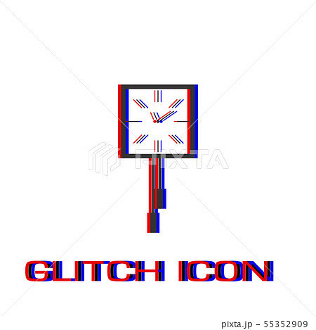 Wall clocks icon flat. 55352909