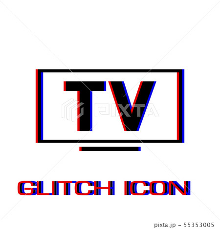 TV icon flat 55353005