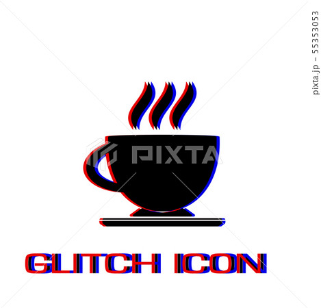 Cofee cup icon flat 55353053
