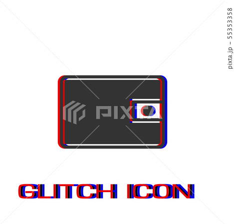 Wallet icon flat. 55353358