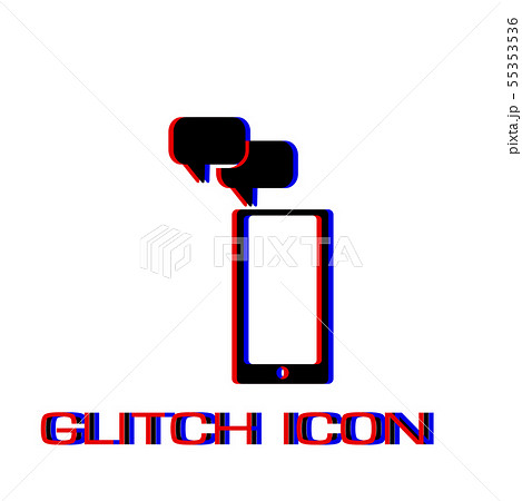 Smartphone Message icon flat. 55353536