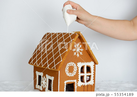The hand-made eatable gingerbread house The hand-made eatable gingerbread house 55354189