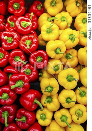 カラフルなパプリカ野菜 55354495