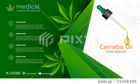 Cannabis or marijauna medical poster desing. 55356190