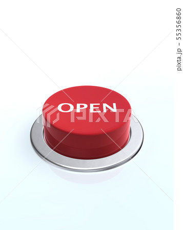 CG　3D　イラスト　立体　デザイン　素材　パソコン　ボタン　スイッチ　決断　押す 55356860